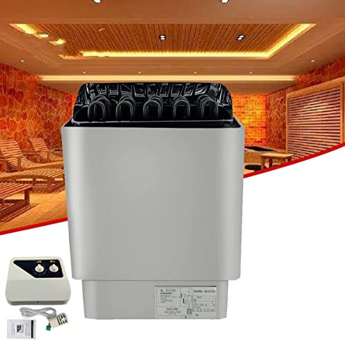 Home Sauna,Sauna Room Electric Sauna Heater External Control Sauna Stove Wet Dry Sauna Spa 2 Working Modes Temperature Sensor Stainless Steel Fit for 9-13M3sauna Room