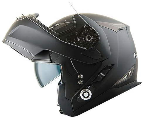 Martian Motorcycle Modular Full Face Flip up Bluetooth Helmet Dual Visor Bluetooth Headset (2 Riders Intercom; 500 Meters): HM-BH1