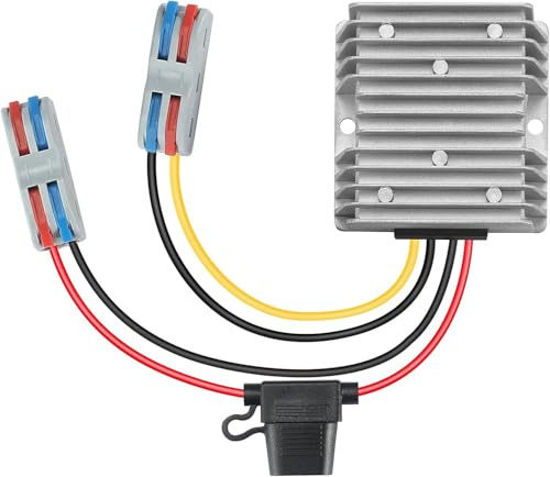 YBBOTT 15A 360W DC 10V-22V Step Up to 24V Converter DC Boost Converter Voltage Regulator Transformer with Fuse Power Adapter for Car Truck Vehicle Boat