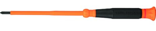 Klein Tools 6264INS Insulated Precision Screwdriver, #1 Phillips Mini Electrician Screwdriver, 1000-Volt Cushion Grip Handle