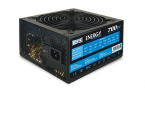 Fuente de alimentación 700W 24pin con Ventilador de 12cm, 4xSATA, 1xPCIe, 8pin y PFC Pasivo, Ideal para Equipos de Alto Rendimiento.