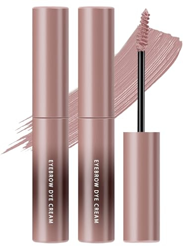 Sourcils Couleur Gel 2pcs, Rose Eyebrow Gel Imperméable pour Femme | Brow Tinting Kit Longue Durée Sourcils Crayon Coloré Extension du Volume Mascara, Sourcils Maquillage Des Yeux Noël Gift