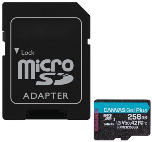 acce2s Carte Mémoire MicroSD 256 Go pour Xiaomi REDMi Note 11 Pro 11s 10, 15C 15 12 A3 10 10A 170 MB/s + Adaptateur