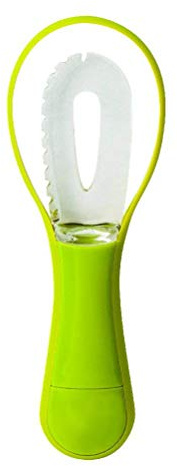 Fdit Cortador de Aguacates 3 en 1 con Ergonómico, Descorazonador y Pelador de karité para el Hogar, la Cocina y la frutería. (GREEN)