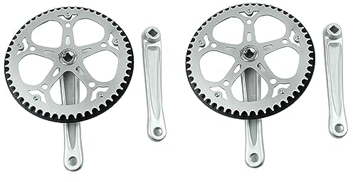Mokamika 2X Faltbare Fahrrad Kurbel Garnitur 52T Vier Kant Loch 170mm CNC Kurbel Garnitur Fahrrad Kurbel Garnitur
