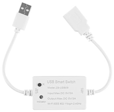 Agmoctz Interruptor USB Tuya Zigbee, Interruptor Inteligente USB Zigbee, Módulo Controlador de Interruptor Disyuntor para Electrodomésticos