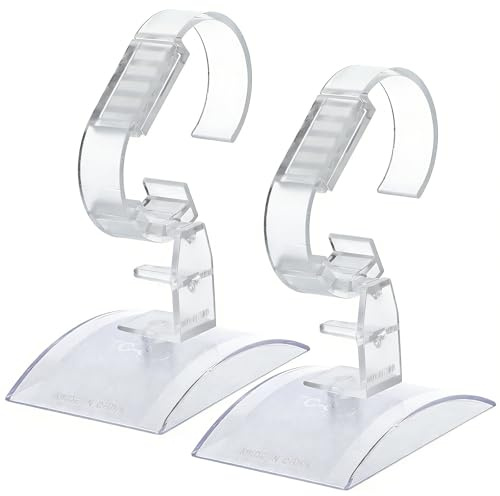 VERDANVERSE Uhrenständer aus Acryl 2 Stück Verstellbar Sichere Montage Uhrenhalterbasis für Aufbewahrung und Präsentation von Armbanduhren
