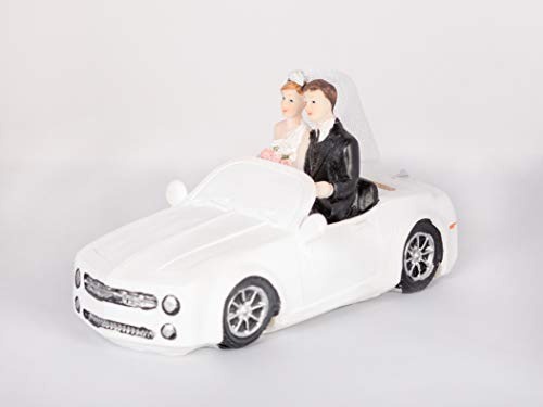 wunderschöne Spardose,Sparschwein,Hochzeitskasse Cabrio zur Hochzeit,Hochzeitspaar im Auto