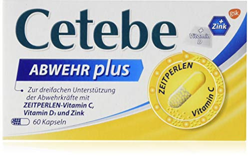 CETEBE Abwehr plus Vitamin C+, Vitamin D3+ Zink, 1er Pack(1 x 70 g)