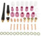49 Stück Wig Schweissgeräte Zubehör, Wig Gaslinse Glasbecher Aluminiumoxiddüse Spannzangenkörper Spannzangen Kit, Für Wp-17/18/26