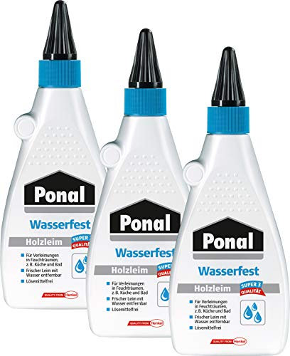 Ponal Holzleim Wasserfest (550g | 3er Pack)