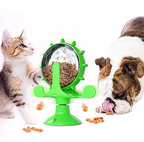 OwnLifeYF Jouet interactif pour chat qui fuit pour petits chiens - Alimentation lente originale - Roue amusante - Produits pour animaux de compagnie - Distributeur de friandises pour chat - Puzzle