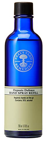 Neal’s Yard Remedies Natural Defence Hand Spray Refill | Natural Hand Sanitiser with 70% Alcohol and Essential Oils | Non-Drying | Sustainable Refill Format | Vegan Hand Sanitiser | 200ml