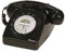 Binatone Retro 1971 Corded Telephone, Redial, Telephone Line Powered, Black
