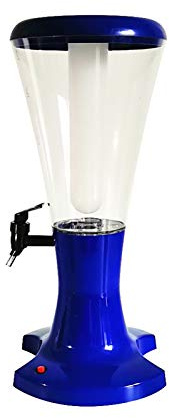 Dispensador de Torre de Cerveza Dispensador de bebidas con luces LED, toque y dispensador de torre de cerveza de tubo de hielo extraíble, torre de cerveza de tiro frío 3L for bar, azul Torre Cerveza/D