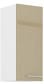 Kuechen-preisbombe Küche Hängeschrank 30 Lara Cappuccino Hochglanz Küchenzeile Küchenblock