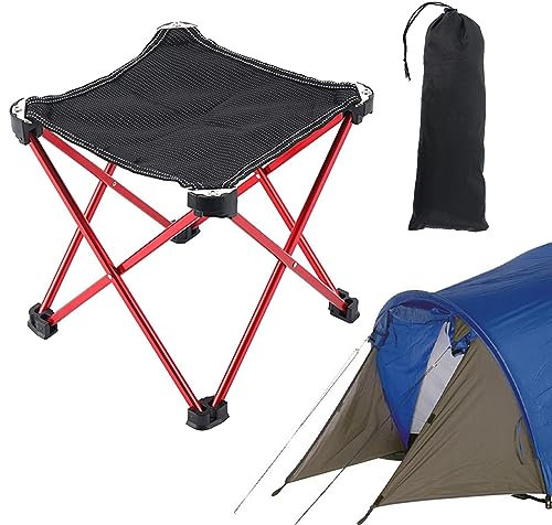 Neamou Klappbarer Campinghocker - Klappstuhlhocker | Reise-Klapp-Angelstuhl für Kinder und Erwachsene, zusammenklappbarer Camping-Angelhocker zum Spazierengehen, Outdoor, Angeln