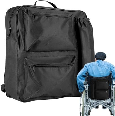 Mochila para Silla de Ruedas, Bolsa de Almacenamiento para Silla de Ruedas