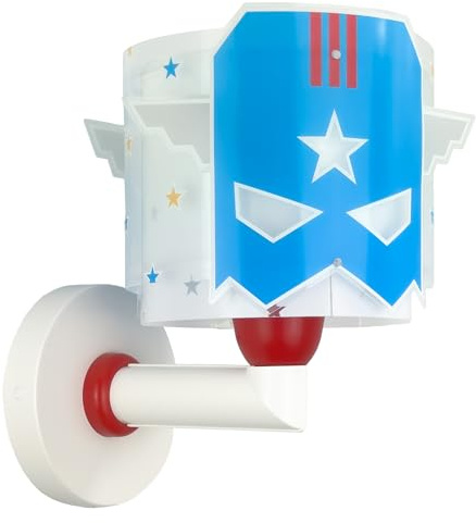 Dalber Applique da parete per bambini Blue Hero Supereroe