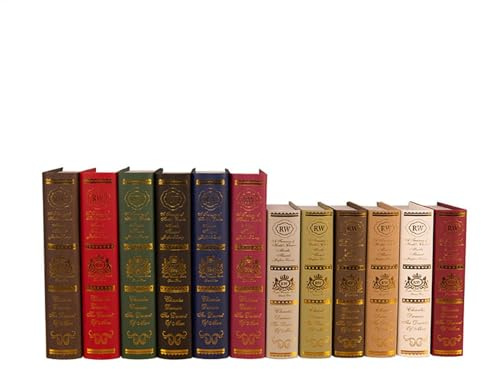 Faux livres décoratifs – Faux livres vintage pour décoration d'intérieur | Livre d'imitation pour bibliothèque, style ferme, ensemble de livres décoratifs pour salon, bureau et étagère