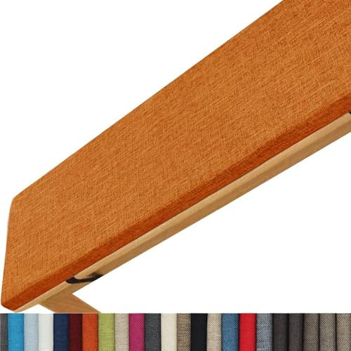 LinFortune Bankkissen Bankauflage Stuhlkissen Indoor/Outdoor Dickes Schaukelkissen für die Veranda mit Bändern rutschfeste Terrassen-Sofa-Bankauflage für Gartenmöbel Liegebank (@9,80 x 40 x 5 cm)