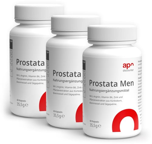 apodiscounter Prostata Men Kapseln mit Kürbiskernextrakt (3x 60 Stück)