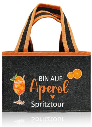 Aperol Geschenk, Tasche Flasche, Biertasche Bierträger, Männerhandtasche, Flaschentasche für Männer und Frauen