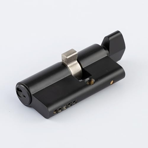 Offset Euro Profile Lock Cylinder with Thumb Turn Fits for Pella Storm Door 2-Bolt Lock, Includes 3 Solid Brass Keys (1, Oil Rubbed Bronze)