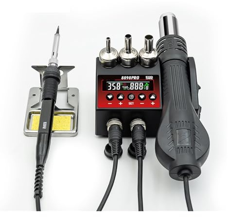 Nuova stazione di saldatura 2 in 1 con display digitale LCD, 220/V/110/V, rilavorazione for, 750 W, strumenti for la riparazione circuiti integrati SMD BGA for telefoni(110/V)