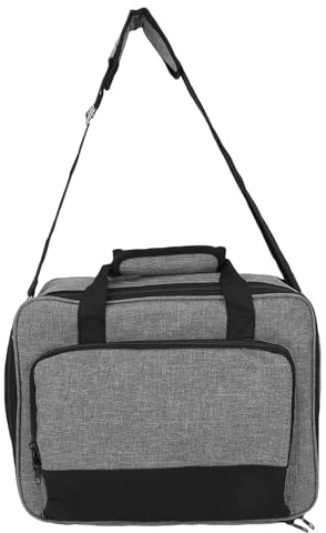 Asixxsix Projektor Tragetasche, Maße: 16,0 X 5,7 X 11,5 Zoll, Projektortasche mit Zubehöraufbewahrung, 4 Taschen, Verstellbarer Schultergurt, Tragbare Tragetasche, Passend