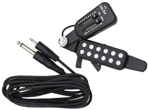 TOGEVAL Akustikgitarren Tonabnehmer Silber Pickup mit Lautstärkeregelung Soundloch Transducer für Folk und Klassische Westerngitarre Akustisches Gitarrenzubehör für Klare Verstärkung
