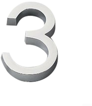 Targa con numero civico 3D per una facile identificazione, 60 mm, display numerico moderno (3)