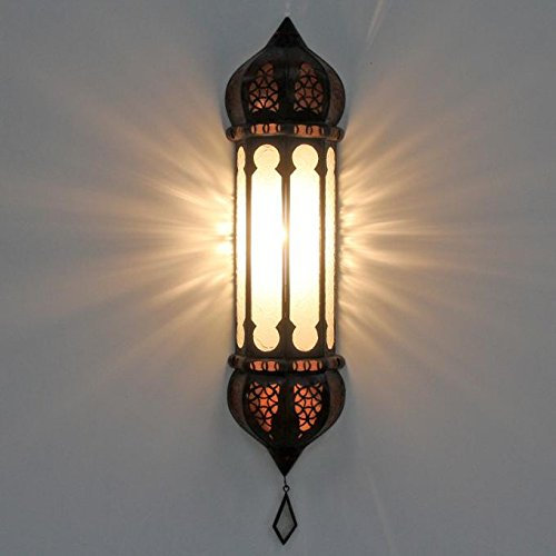 Oriental Wall Lamp Moroccan Wall Light Handmade Handmade Handmade Handmade Marrakech 100% Handmade Wall Light Ruya White | L5054