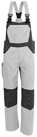 Qualitex X-Serie Unisex Latzhose, Lange Arbeitshose Herren und Damen, Berufs-Cargohose viele Taschen Handwerkerhose Werkstatt-Blaumann Kniepolstertasche