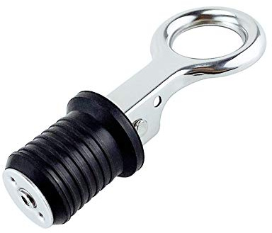 iSpchen Marine Ablassschraube 304 Edelstahlgriff Verschlussstopfen Lenzstopfen Ablassschraube Bilgestopfen Ablassstopfen Schiffszubehör,32mm