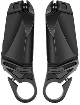 BucCan Motorrad Rückspiegel Fahrradspiegel Für Lenker, Fahrrad-Rückspiegel, 360 Grad Drehbar, Faltbar, Fahrrad-Rückspiegel Aus Glas Für Sicherheit