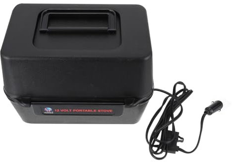 MAGICLULU Vehicle-Mounted Heating Furnace Portable Cooker for Car Portable Stove Car Oven Mini Heater 12v Electric Stove Stainless Steel Stove Food Electric Lunch Box