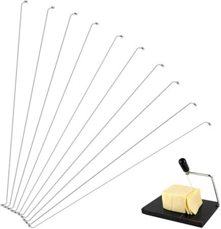 HOLIDYOYO 10 Stück Käsehobel Ersatzdraht Aus Edelstahl Für Käse Schneiden Und Schinken Slicer Metall Draht Küchenwerkzeug