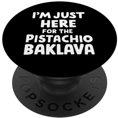 Estoy aquí para el postre lindo meme de pistacho baklava PopSockets PopGrip Intercambiable