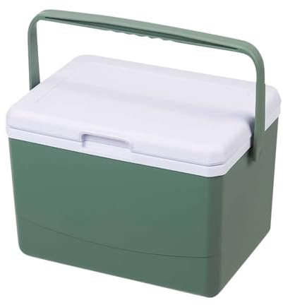 Glacière de camping | Bac à glace portable, 5 L, multifonctionnel, isotherme, rigide, avec rétention de glace, robuste pour le camping