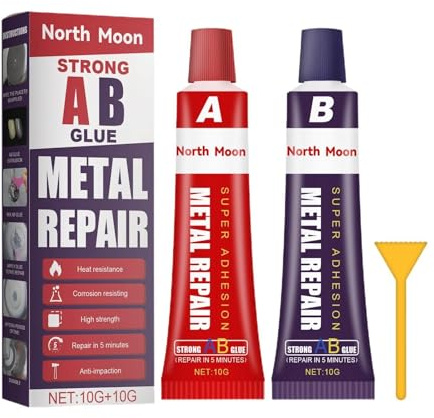 Metallreparatur-Gelpaste, starker Metallkleber | Wasserfester Metallkleber für Metall - Schweißreparaturpaste für Metall, PVC, Holz, Beton, Keramik,