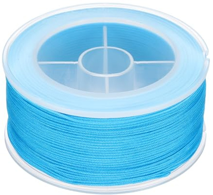 PATIKIL Nylon Cord 0.8mm x 71 Yards, Bracelet String Braided Nylon Thread Chinese Knotting Cord for Jewelry Making Beading Necklaces Blind Wind Chimes, Dark Blue