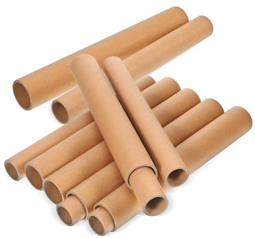 Lurrose 20pcs Papprollen Bastelrollen Runde Bastel Cardboard Tube Craft Rolls Versandrolle für DIY Kreative Handarbeit und Kunstprojekte（40x3,5cm und 40x4,5cm ）