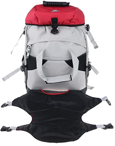 pistro Inline- und Eisroller-Rucksack, Aufbewahrung für Schlittschuhe, Stiefel, Sportausrüstung, 45 x 32 x 18 cm, Rot