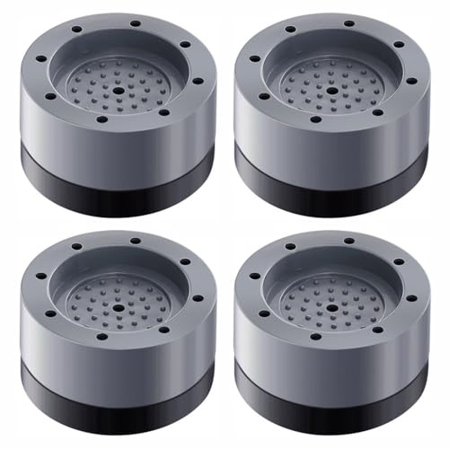 Befun 4PCS Washing Machine Feet Pads, Anti Vibration Mat, Anti-Slip Pads | Plastic, PVC Soft Rubber, Eliminate Vibration, Noise, Grip and Protect the Floor, for Washing Machine Dryer Feet Dishwasher