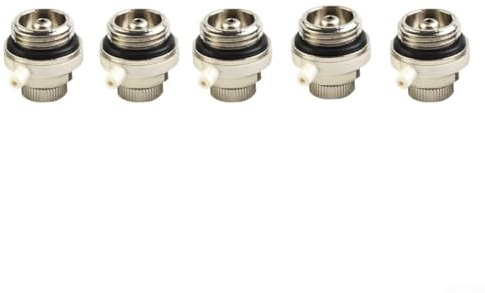 Automatic and Bleed Valve 1/2 Inch Thread Air Vent with Auto Cutoff and Maintenance Bleeding Energy for Productive for Heating System Self Radiator Element (5pcs)