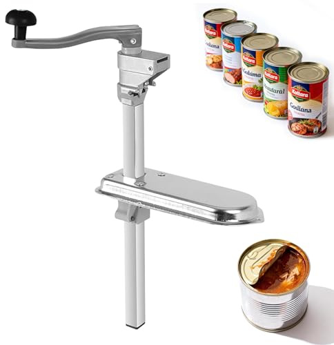 Abrelatas de Sobremesa, Abrelatas Manual Profesional para Hostelería Abretapas de Aleación de Aluminio Abridor de Botes Abridor de Latas