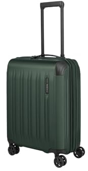 Travelite Koffer DYNAMIIC Größe S, 55x40x23 cm, 43-48 Liter, erweiterbar | kratzfester ABS Hartschalenkoffer für SWISS, Austrian & Lufthansa, 4 Rollen, TSA Schloss & Dehnfalte, Trolley klein, 3,1 kg
