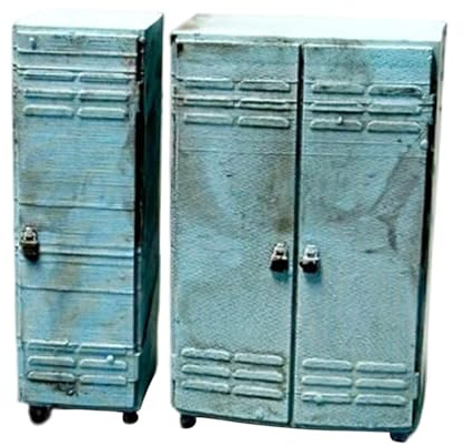 Milageto 1/64 Car Repair Locker Garage Storage Cabinets Set Mini Wardrobe Realistic Car Repair Shop Furniture Scene Model Accessories