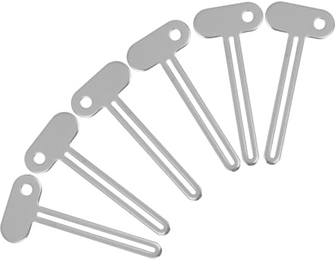 IMUSINICE Zahnpasta Quetschrolle Vielseitiger Metall Tubenausdrücker 6 Stück aus Aluminiumlegierung für Tube Produkte für und Büro